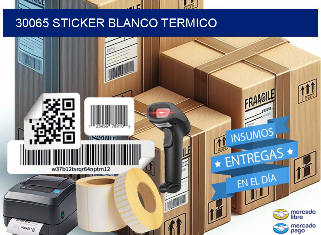 30065 sticker blanco termico