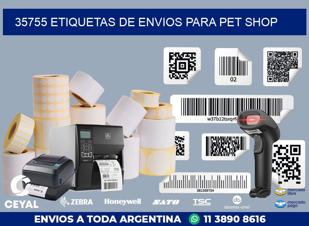 35755 ETIQUETAS DE ENVIOS PARA PET SHOP
