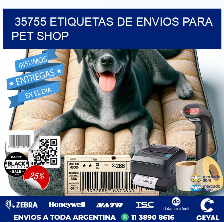 35755 ETIQUETAS DE ENVIOS PARA PET SHOP