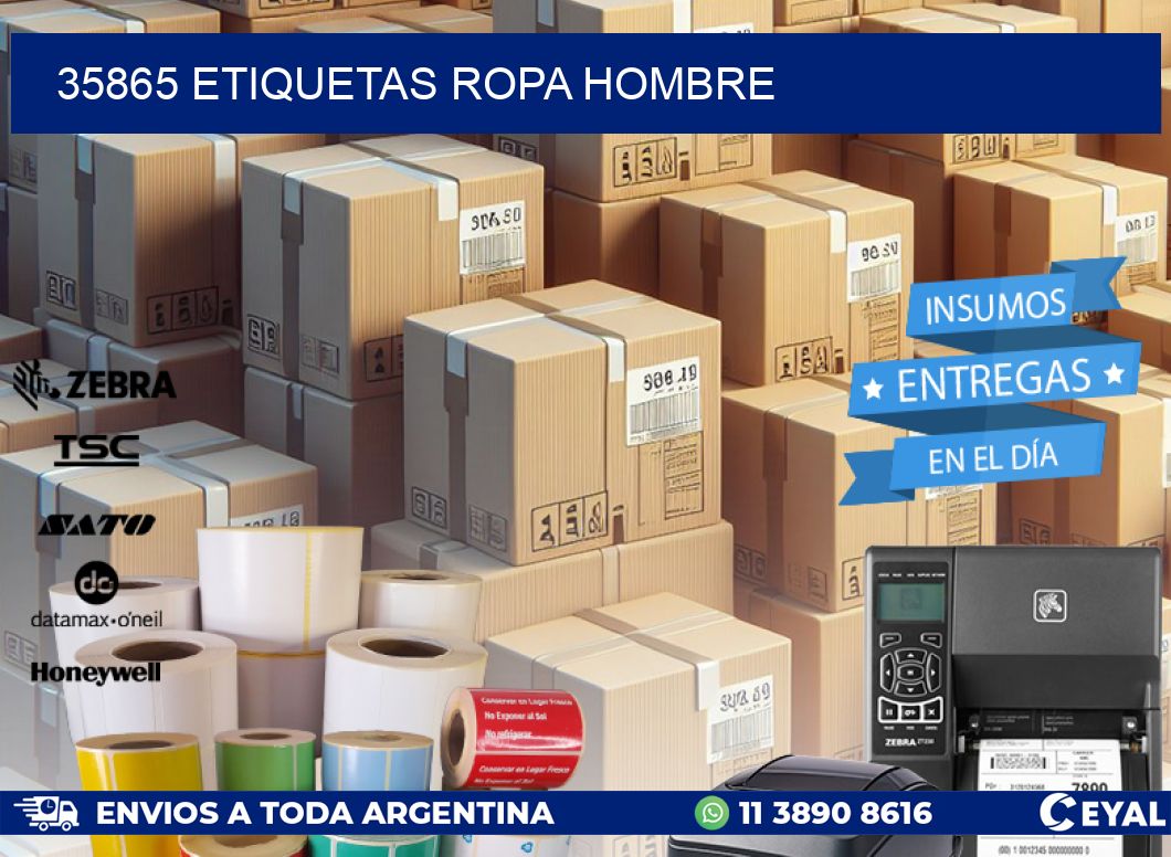 35865 ETIQUETAS ROPA HOMBRE