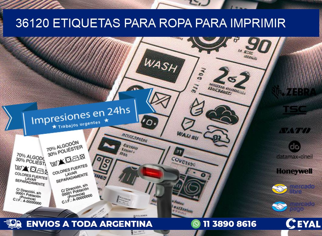 36120 ETIQUETAS PARA ROPA PARA IMPRIMIR