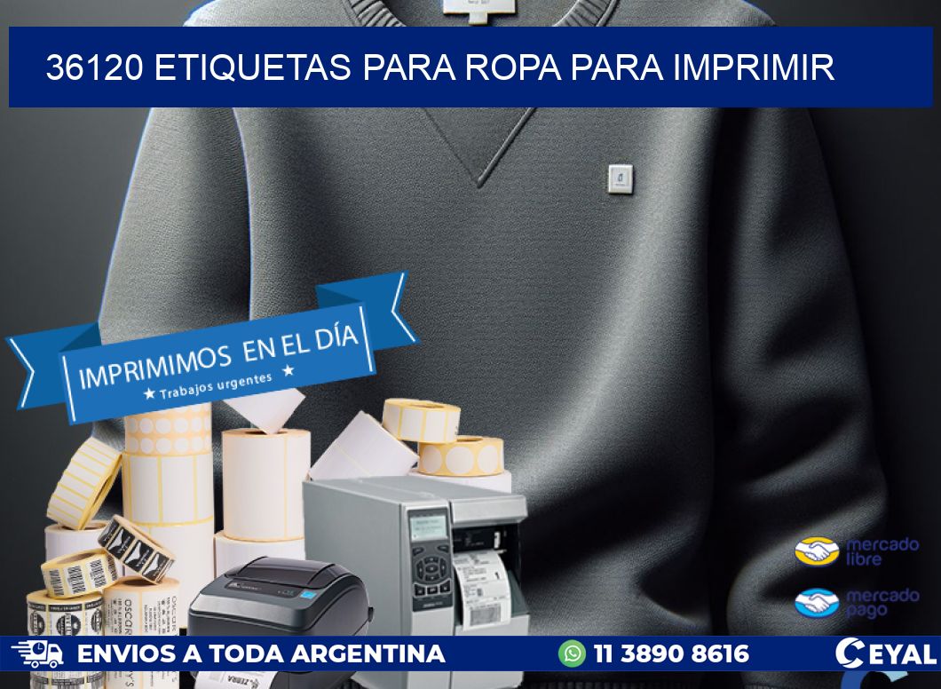 36120 ETIQUETAS PARA ROPA PARA IMPRIMIR