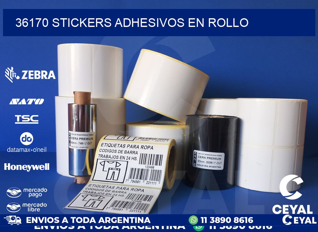36170 STICKERS ADHESIVOS EN ROLLO