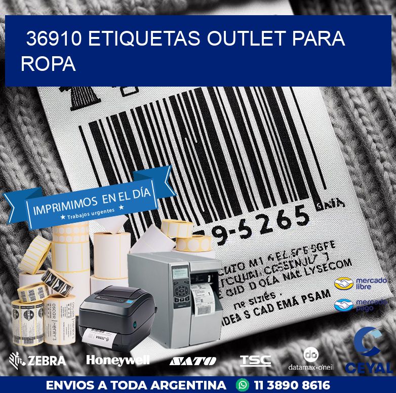 36910 ETIQUETAS OUTLET PARA ROPA