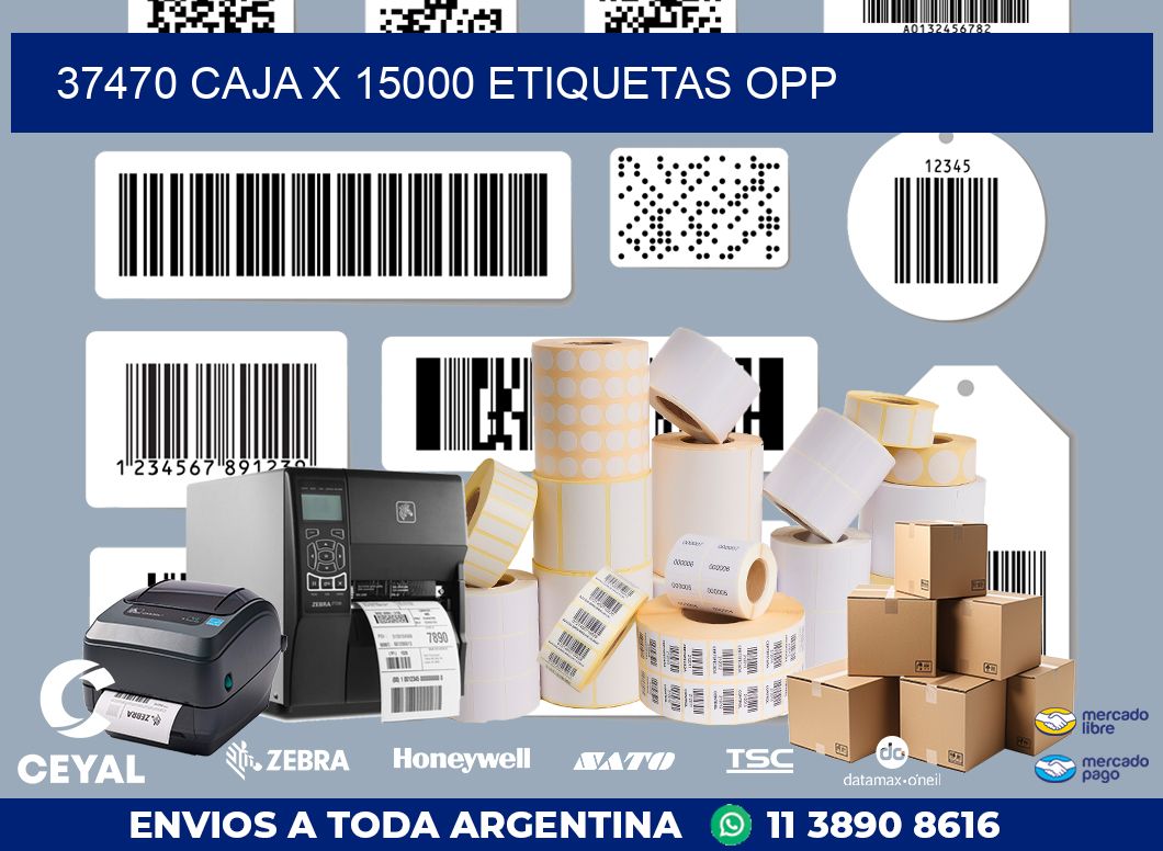 37470 CAJA X 15000 ETIQUETAS OPP