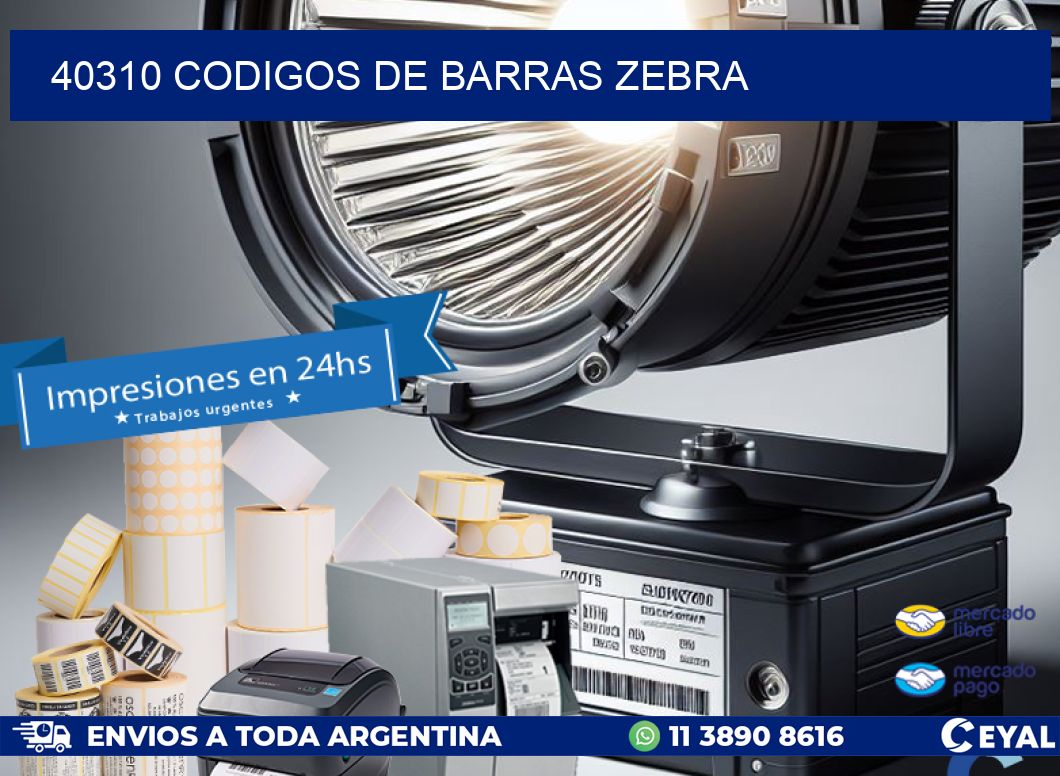40310 codigos de barras zebra