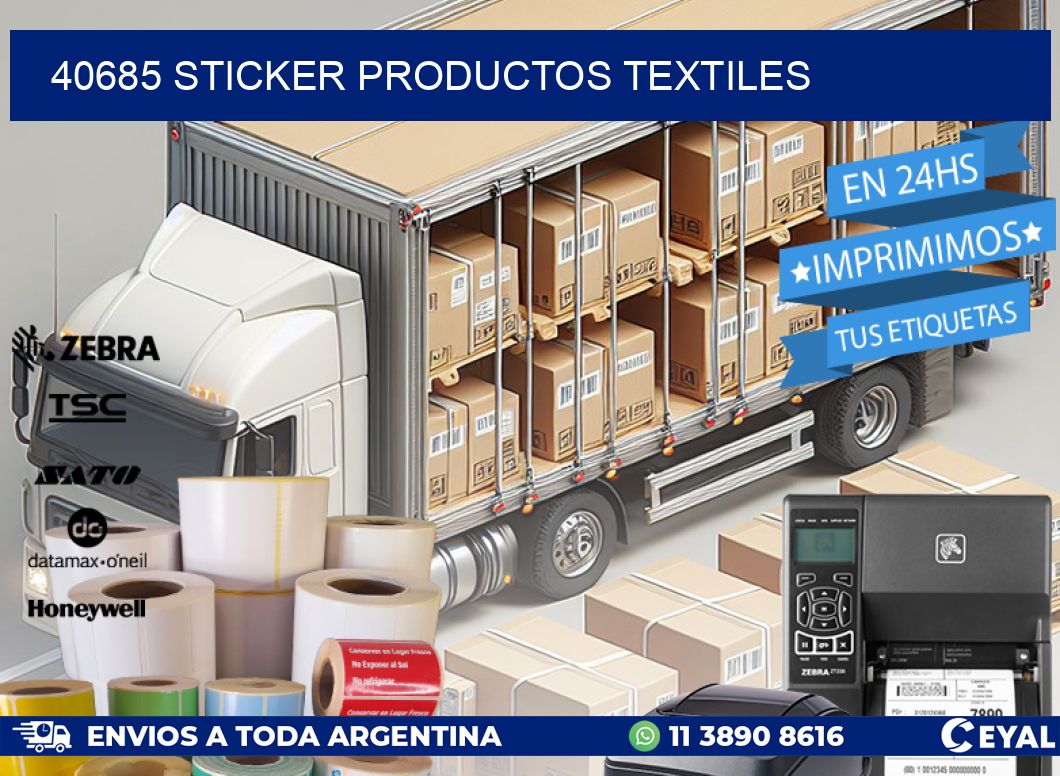 40685 STICKER PRODUCTOS TEXTILES
