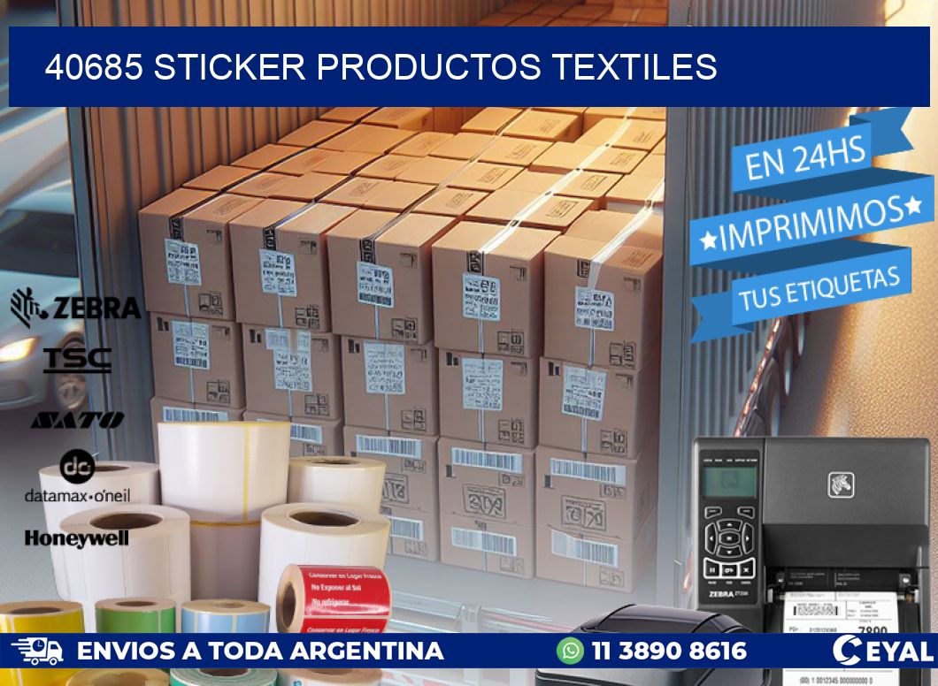 40685 STICKER PRODUCTOS TEXTILES