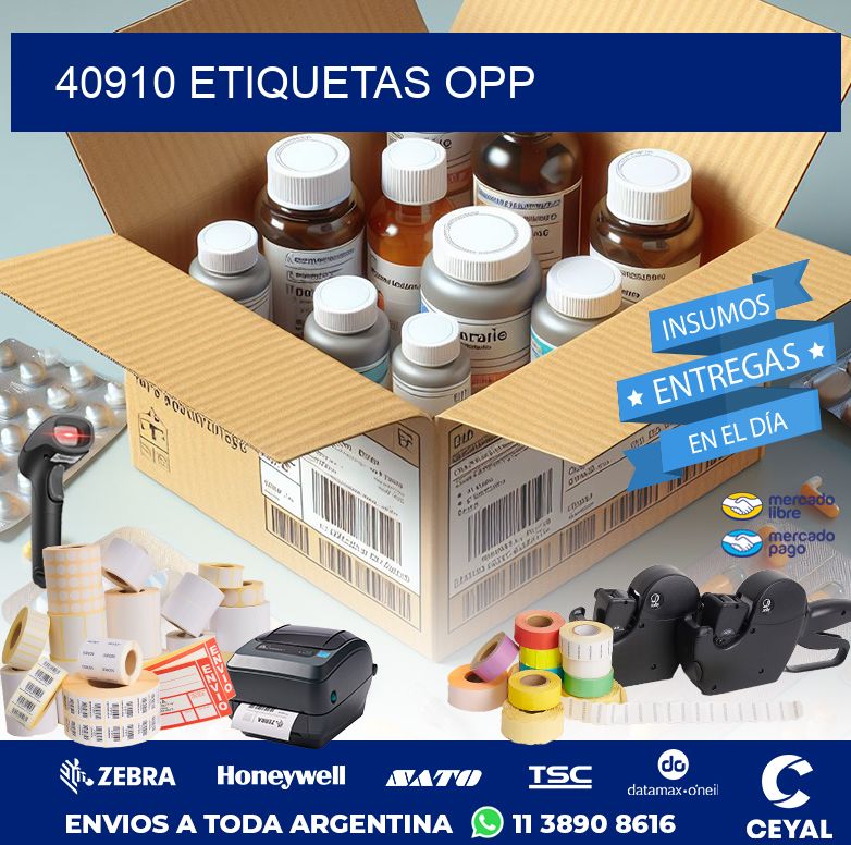 40910 ETIQUETAS OPP