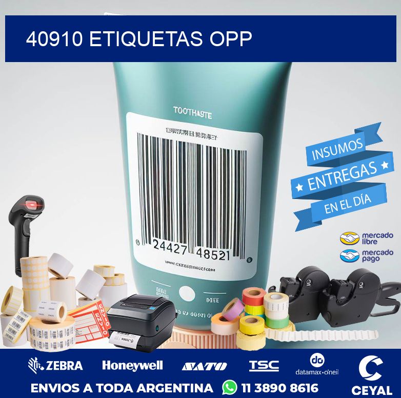 40910 ETIQUETAS OPP