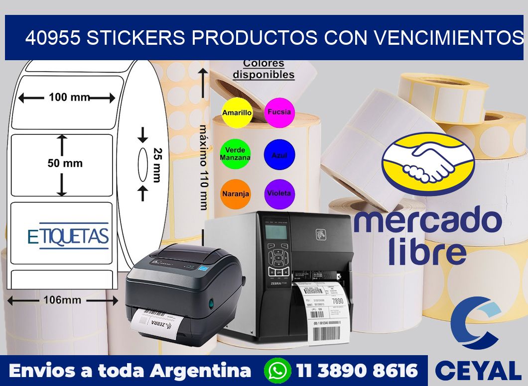 40955 STICKERS PRODUCTOS CON VENCIMIENTOS