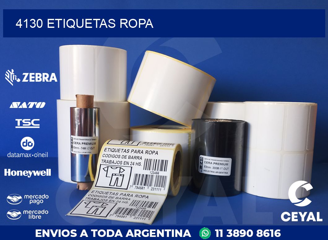 4130 ETIQUETAS ROPA