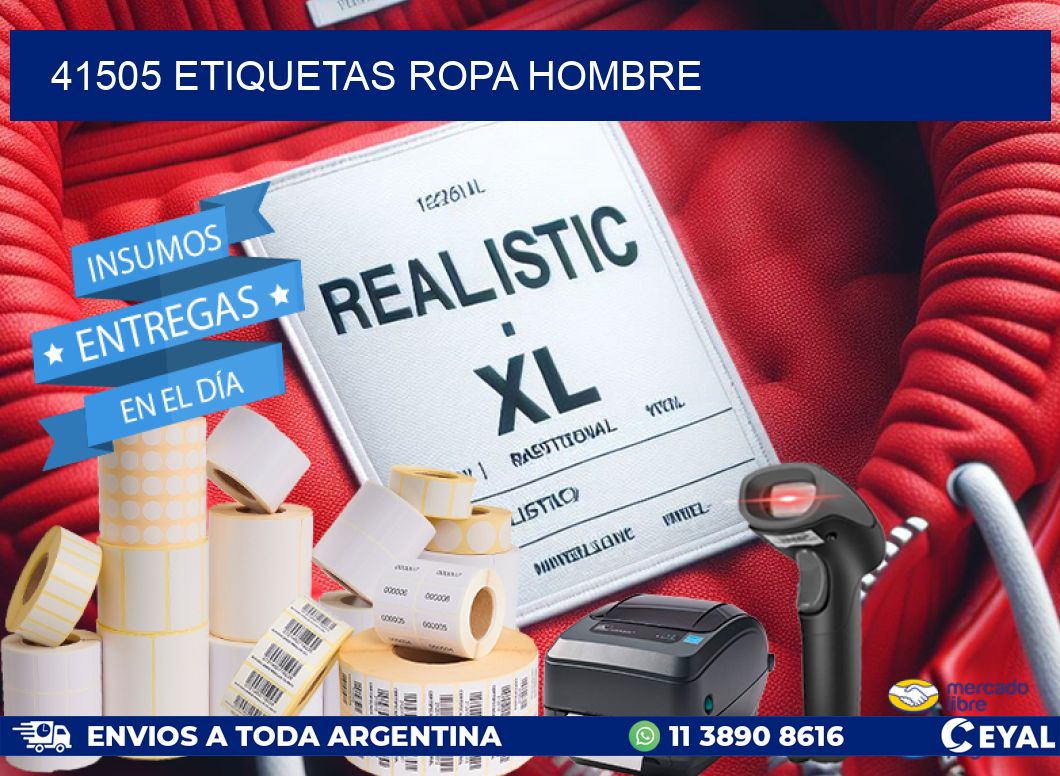 41505 ETIQUETAS ROPA HOMBRE