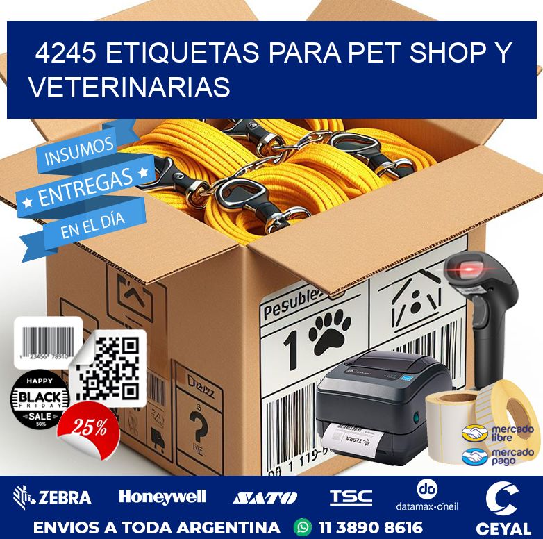 4245 ETIQUETAS PARA PET SHOP Y VETERINARIAS