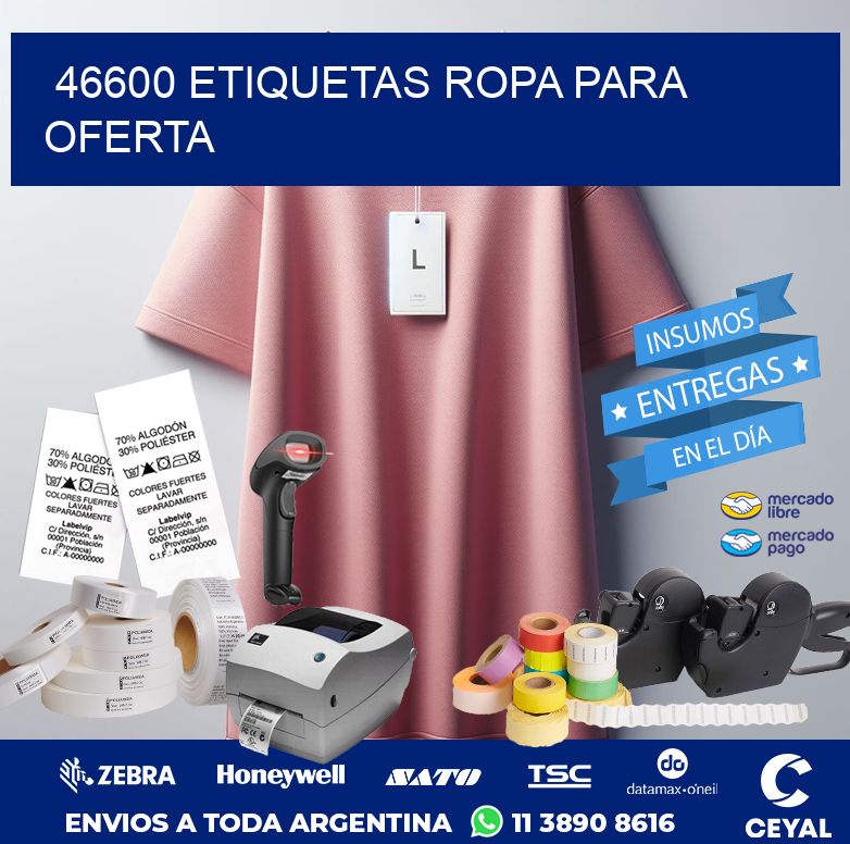 46600 ETIQUETAS ROPA PARA OFERTA
