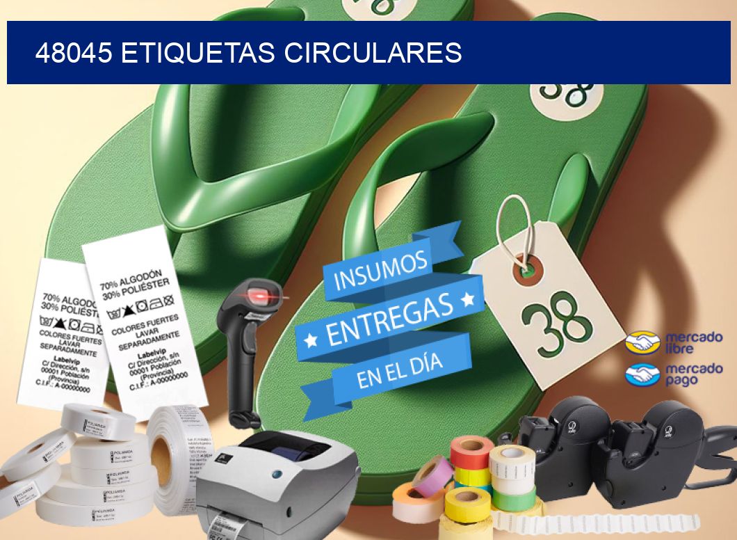 48045 ETIQUETAS CIRCULARES