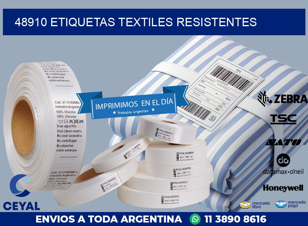 48910 ETIQUETAS TEXTILES RESISTENTES