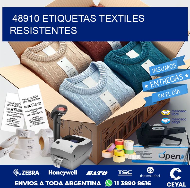 48910 ETIQUETAS TEXTILES RESISTENTES