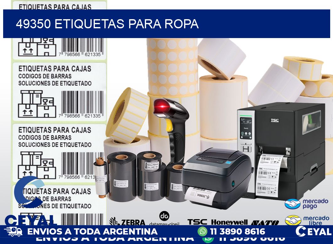 49350 etiquetas para ropa