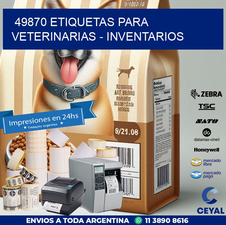 49870 ETIQUETAS PARA VETERINARIAS – INVENTARIOS