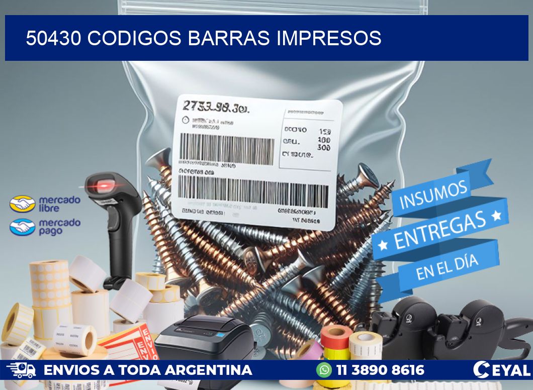 50430 CODIGOS BARRAS IMPRESOS
