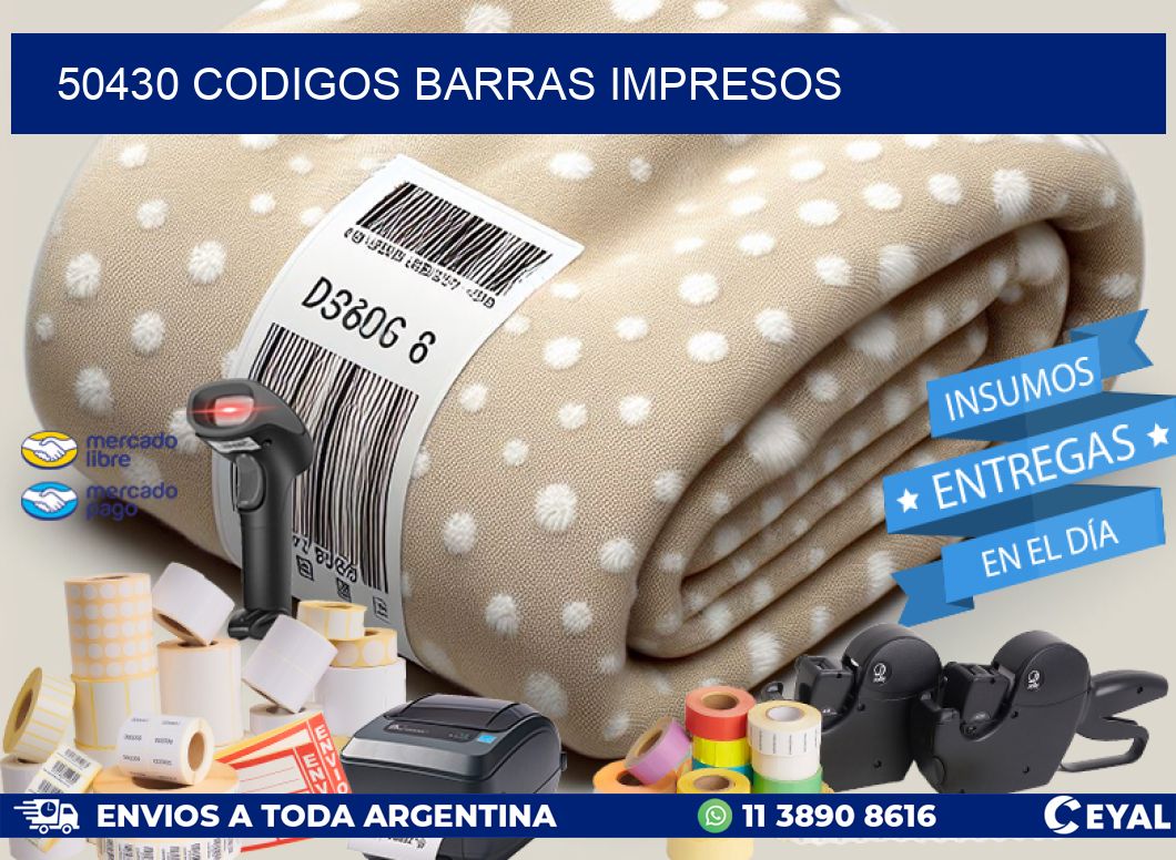 50430 CODIGOS BARRAS IMPRESOS