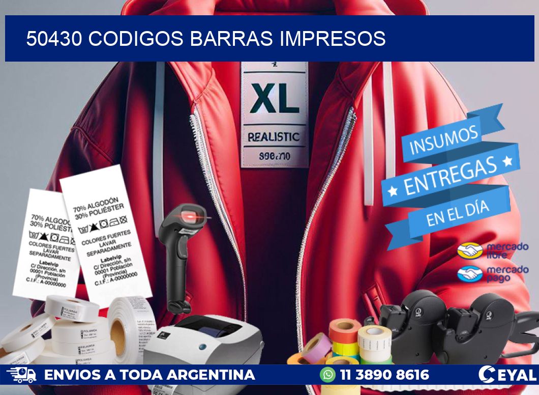 50430 CODIGOS BARRAS IMPRESOS