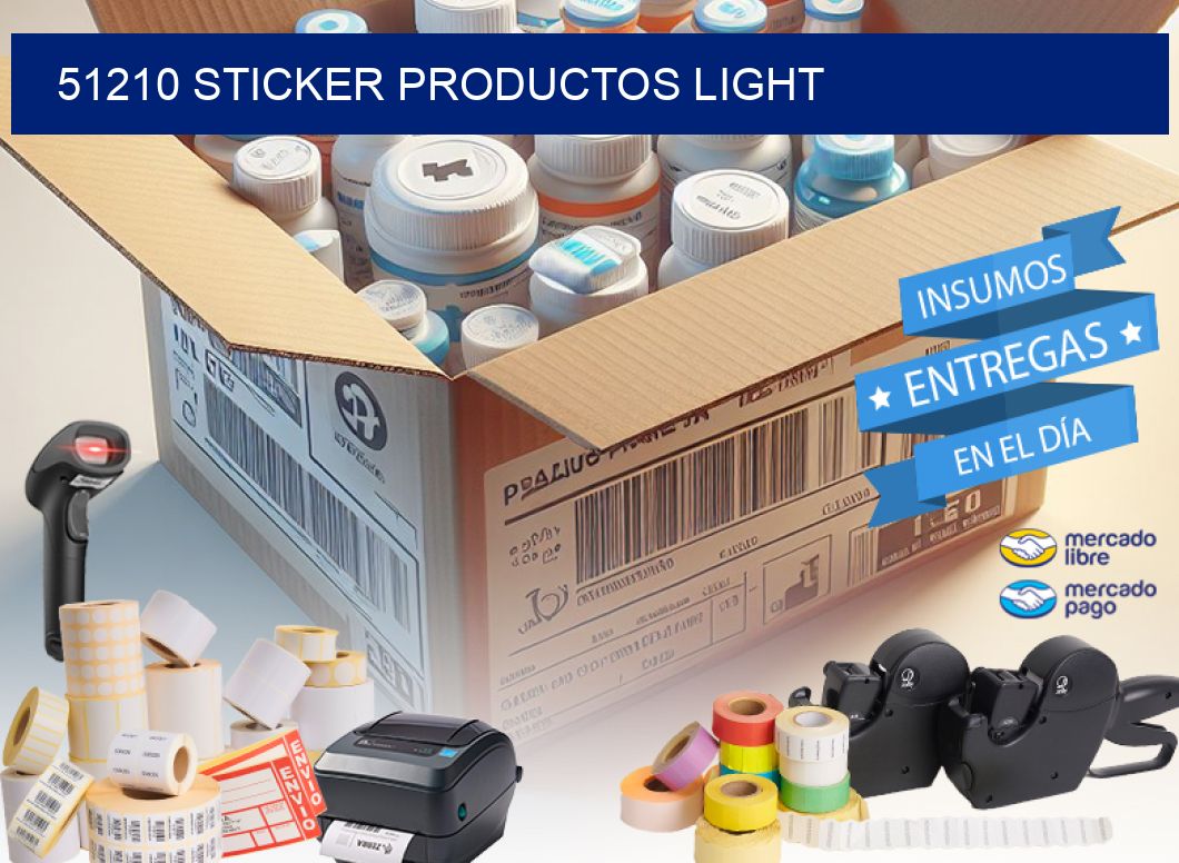 51210 STICKER PRODUCTOS LIGHT