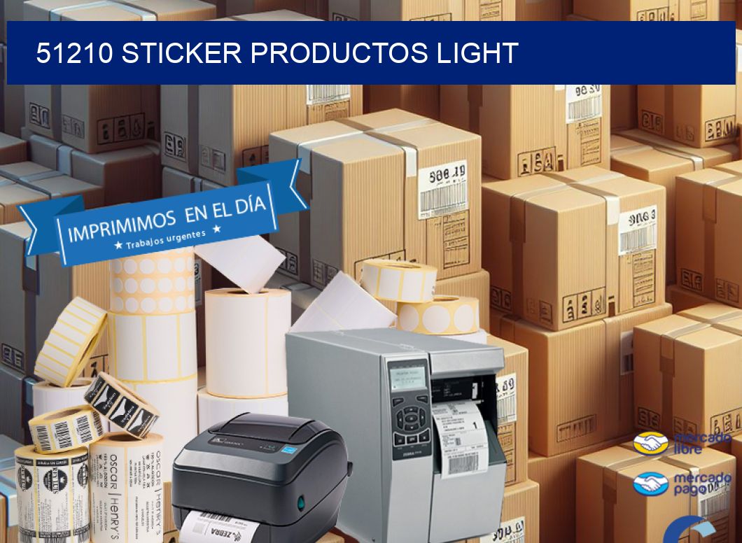 51210 STICKER PRODUCTOS LIGHT