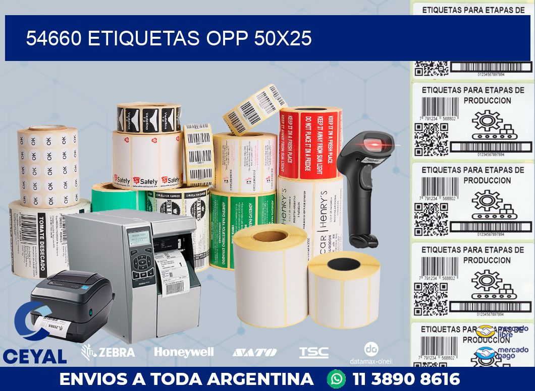 54660 ETIQUETAS OPP 50X25