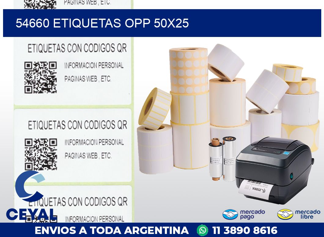 54660 ETIQUETAS OPP 50X25