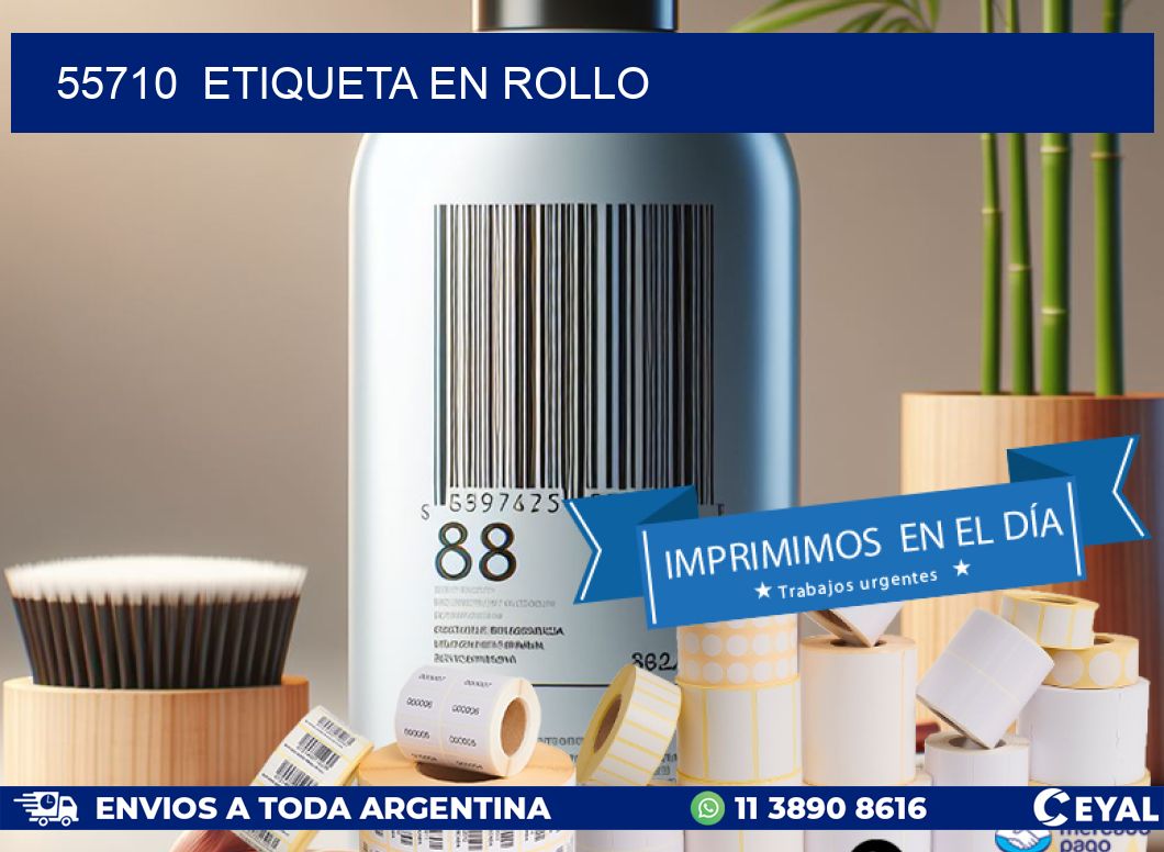 55710 etiqueta en rollo
