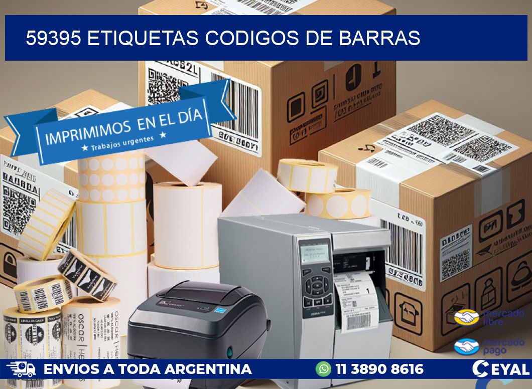 59395 etiquetas codigos de barras
