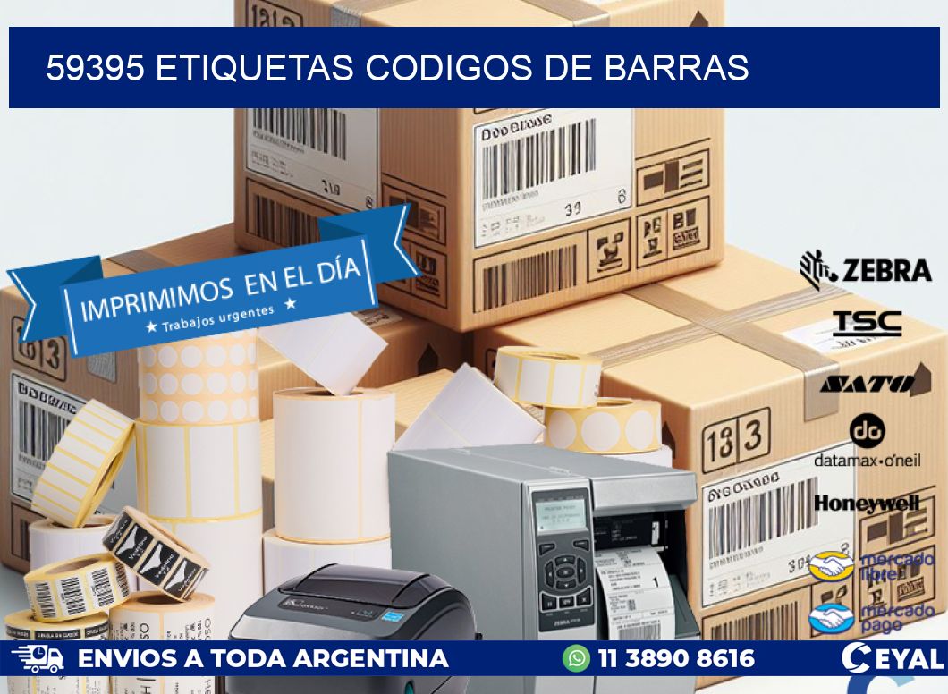 59395 etiquetas codigos de barras