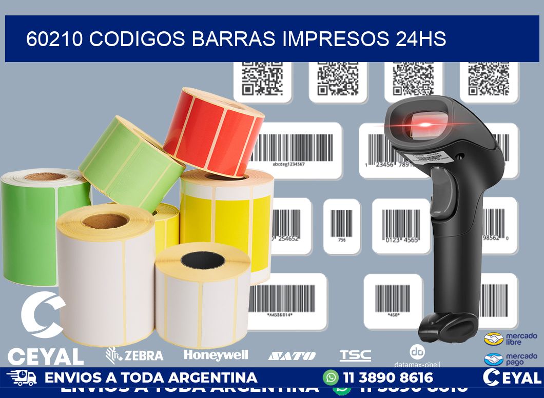 60210 codigos barras impresos 24hs