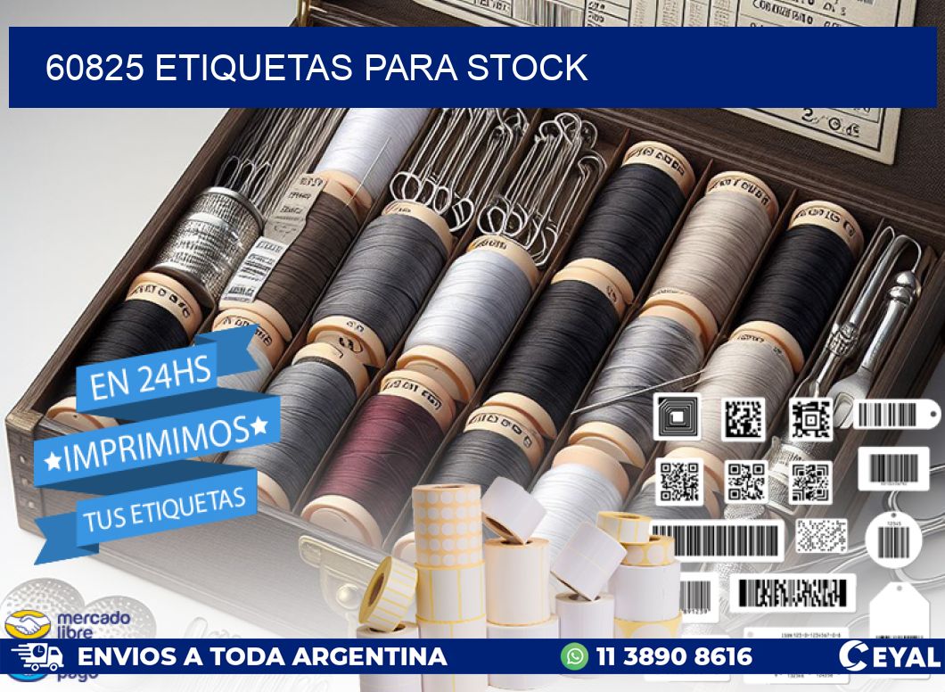 60825 ETIQUETAS PARA STOCK