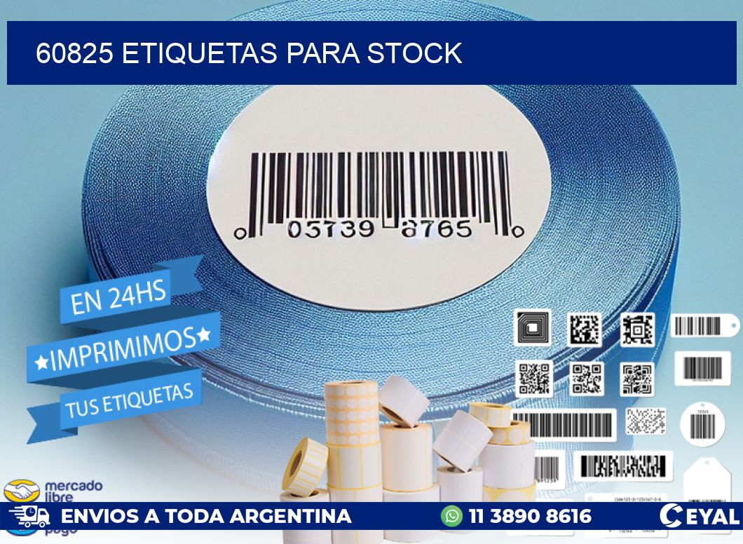 60825 ETIQUETAS PARA STOCK