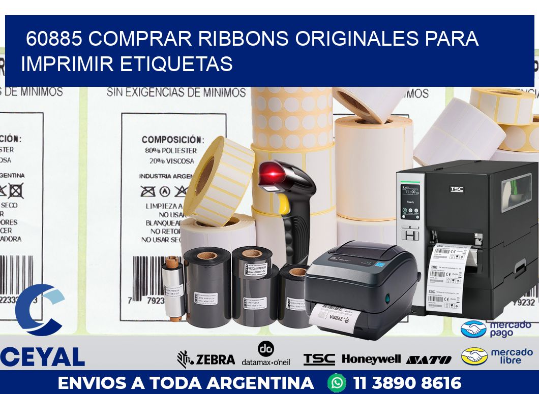 60885 COMPRAR RIBBONS ORIGINALES PARA IMPRIMIR ETIQUETAS