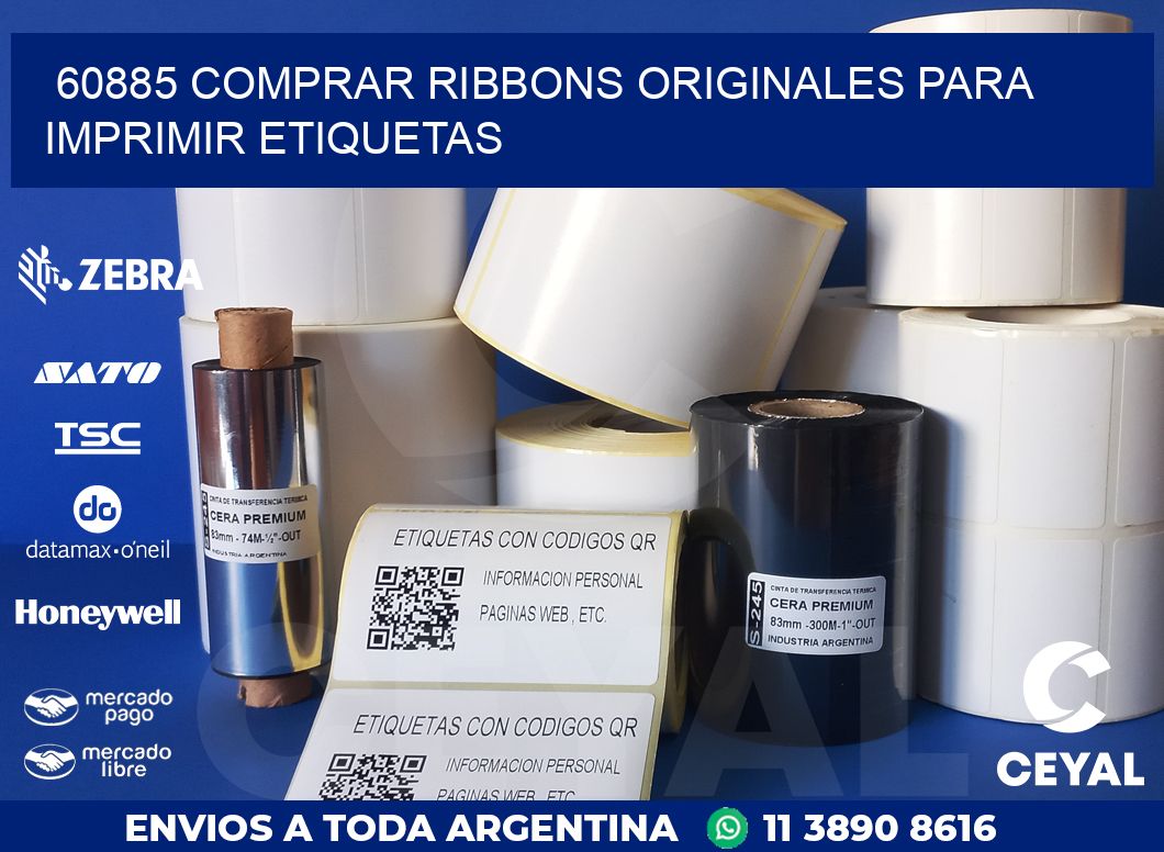 60885 COMPRAR RIBBONS ORIGINALES PARA IMPRIMIR ETIQUETAS