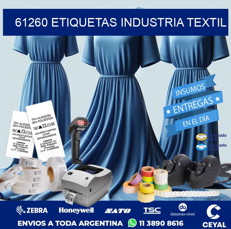 61260 ETIQUETAS INDUSTRIA TEXTIL