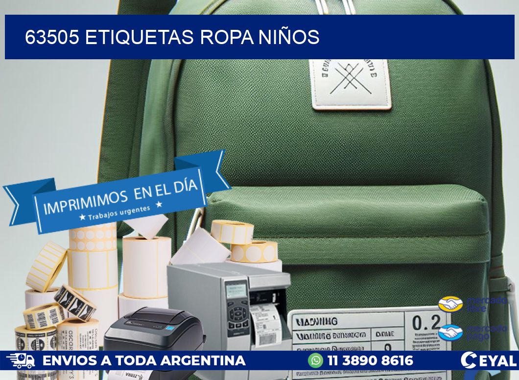 63505 ETIQUETAS ROPA NIÑOS