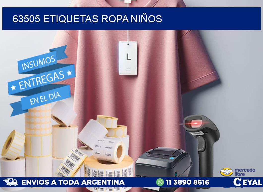 63505 ETIQUETAS ROPA NIÑOS