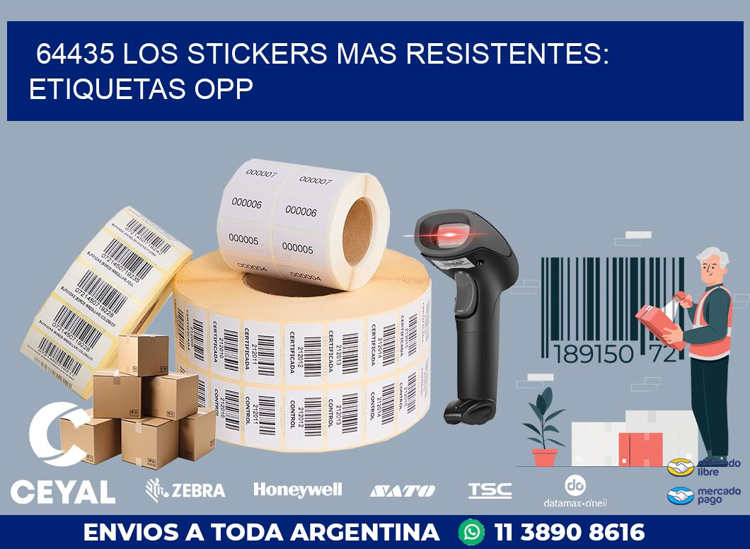 64435 LOS STICKERS MAS RESISTENTES: ETIQUETAS OPP