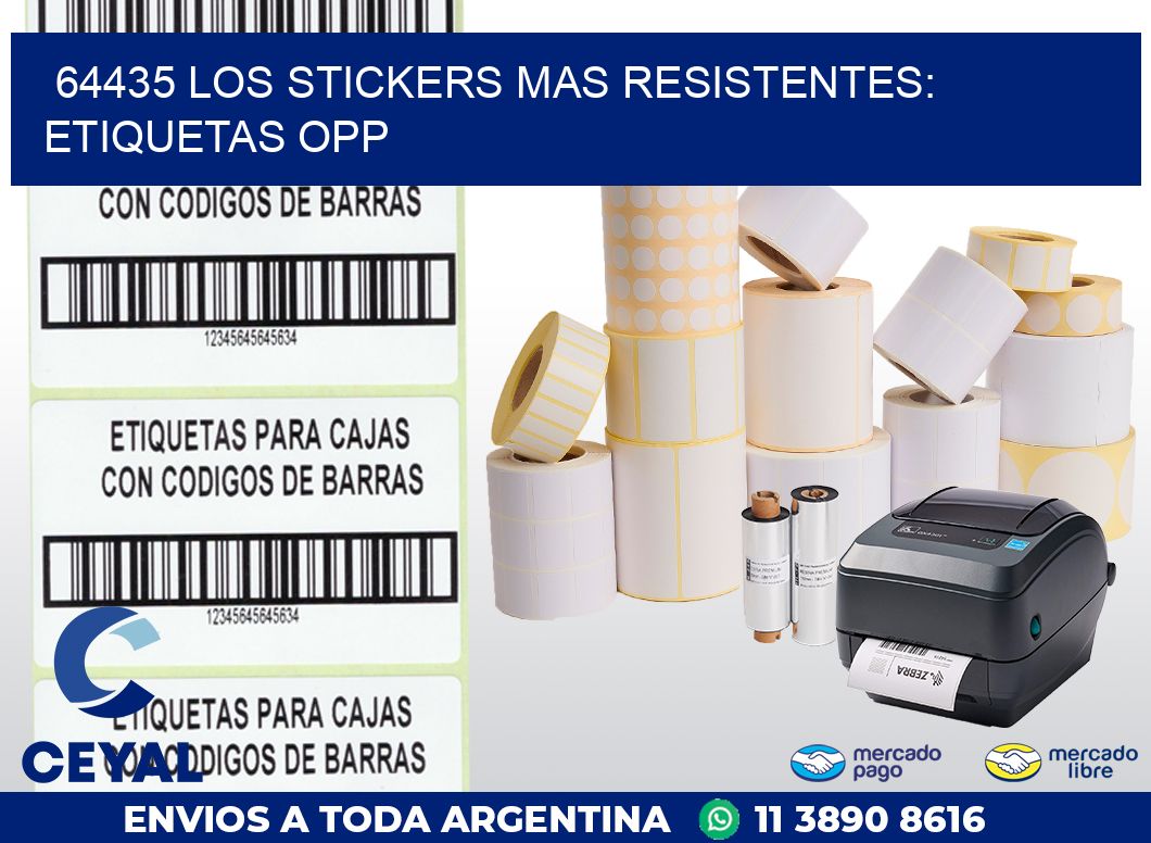 64435 LOS STICKERS MAS RESISTENTES: ETIQUETAS OPP