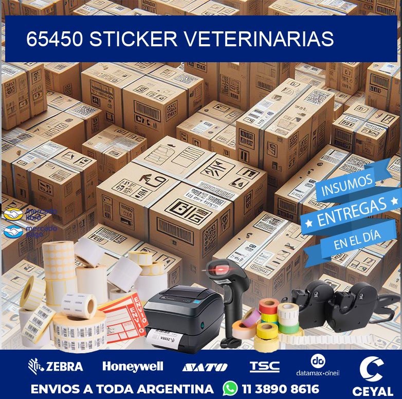 65450 STICKER VETERINARIAS
