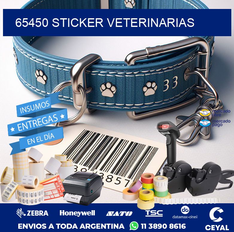65450 STICKER VETERINARIAS