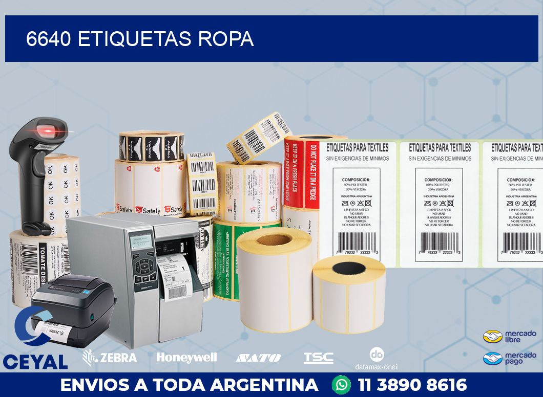 6640 ETIQUETAS ROPA
