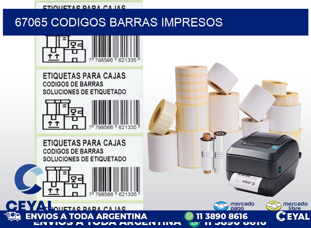 67065 CODIGOS BARRAS IMPRESOS