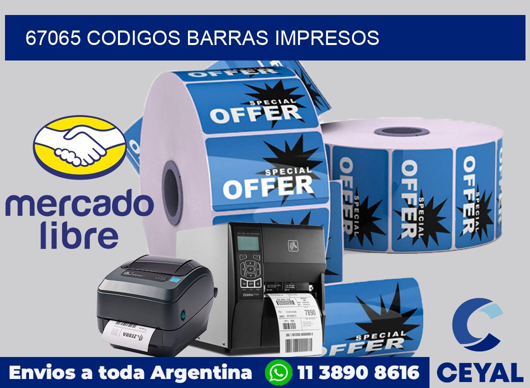 67065 CODIGOS BARRAS IMPRESOS