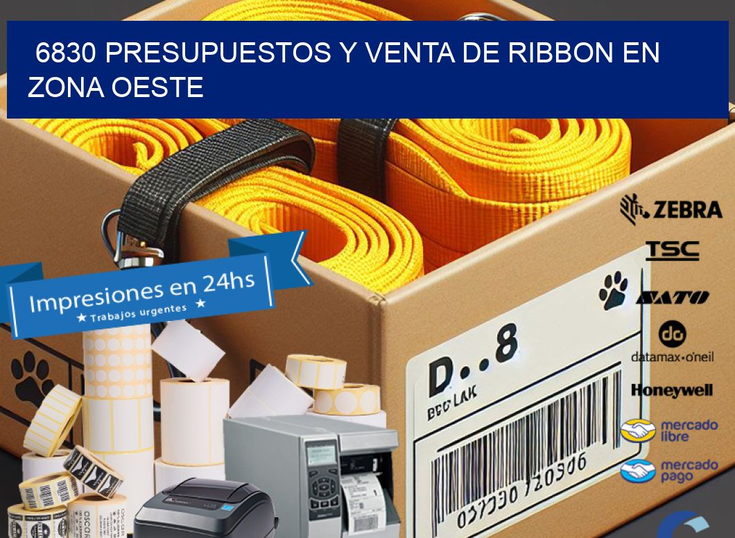 6830 PRESUPUESTOS Y VENTA DE RIBBON EN ZONA OESTE